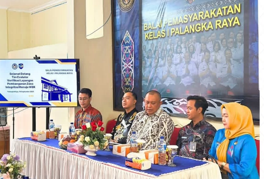 Balai pemasyarakatan Palangka Raya Menjalani Verifikasi Penilaian Pembangunan Zona Integritas Lapangan