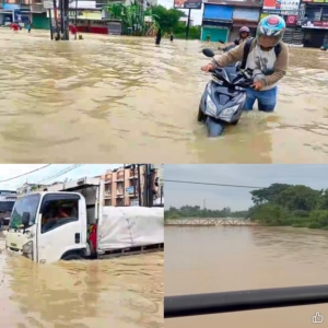 Hujan Turun, Sungai Deli Meluap Kota Medan Terdampak Banjir