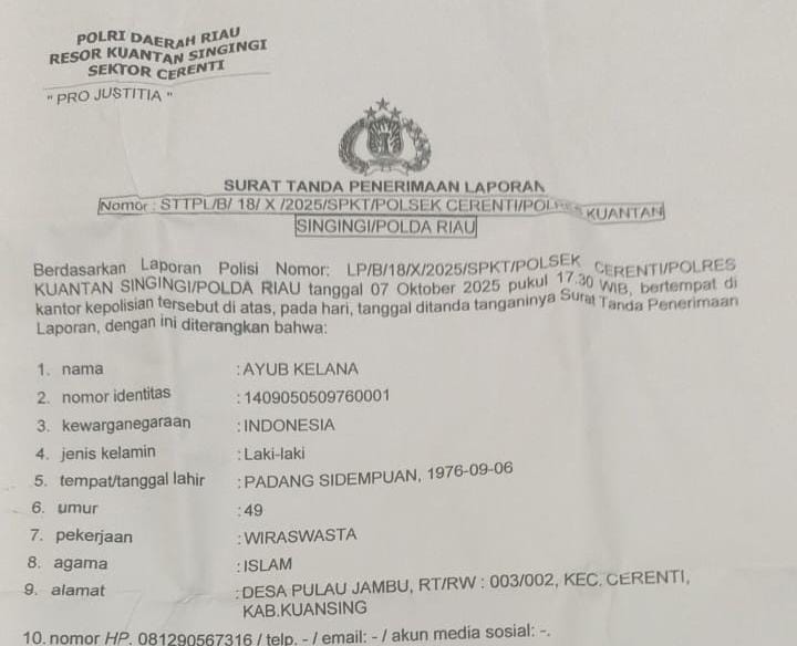 93 Media Sorot Kasus Kekerasan Terhadap Wartawan, Kapolres Kuansing Akan Tindak Tegas dan Menjaga Marwah Polri.