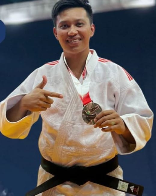Personel Satbrimob Polda Sumut Raih Medali Perunggu di PON Cabang Beladiri Judo