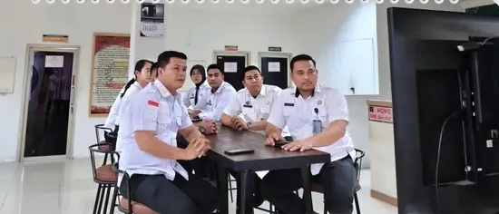 Dukung Tingkatkan Kinerja Dan Akuntabilitas Pelayanan Publik Rutan Kelas 1 Labuhan Deli Adakan Rapat Anev Secara Daring