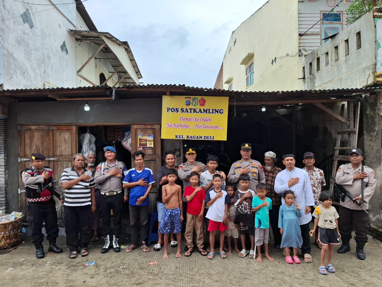 Polres Pelabuhan Belawan Dirikan Pos Sat Kamling di Bagan Deli untuk Cegah Tawuran