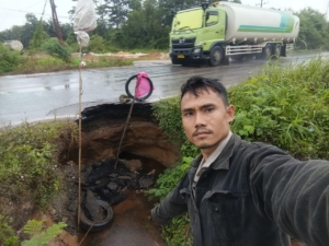 Anggota PKB Amal Fiza Prihatin Kondisi Jalan Layangkan Surat ke PU Kota Dumai.