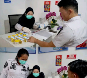 Rutan Kelas IIB Dumai Adakan Tes Urin Mendadak Bagi Pegawai dan Warga Binaan
