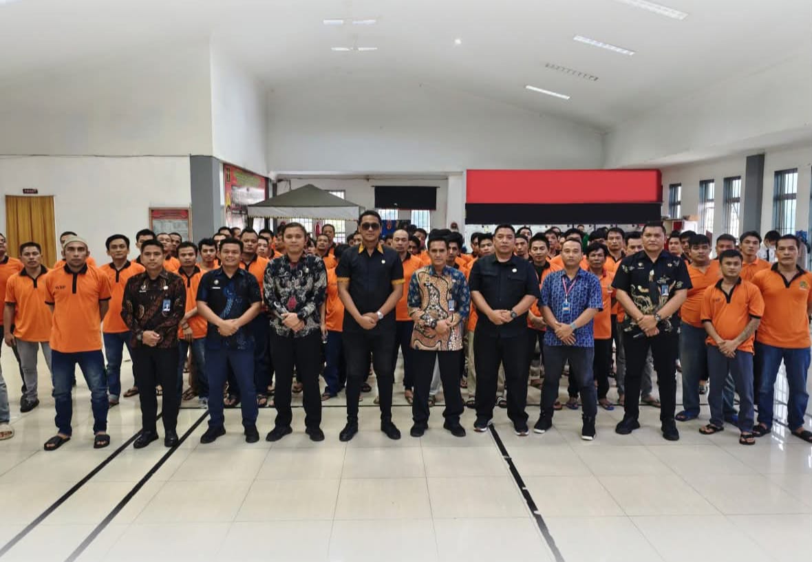 Rutan Kelas I Labuhan Deli Gandeng LRPPN Bhayangkara Indonesia dan LEMHANNAS RI PPNK 219 Gelar Kegiatan Hipnoterapi Bagi 80 Warga Binaan
