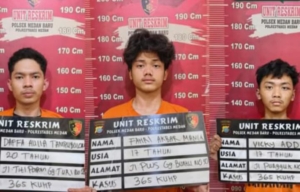 Unit Reskrim Polsek Medan Baru  Berasil Meringkus Tiga Pelaku Pembegalan  dan Pencurian Dengan Kekerasan  Di Medan 