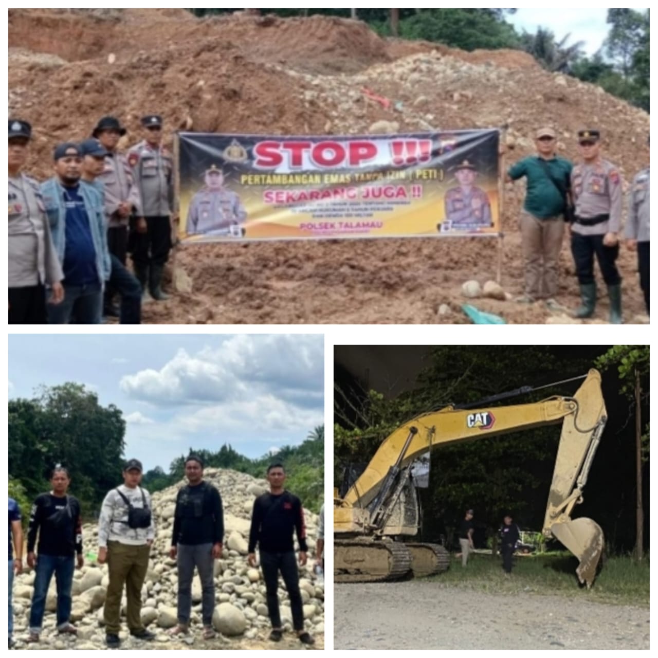 Kapolres Pasaman Barat di Tuding Menerima Setoran, Bukti Nyata Pelaku PETI Skala Besar di Tangkap.