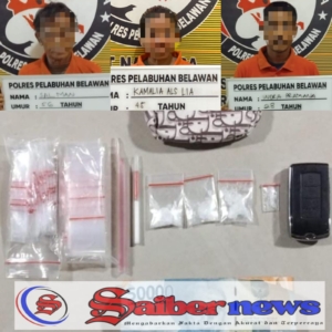 Sat Narkoba Polres Pelabuhan Belawan Tangkap Pengedar dan Pengguna Sabu di Komplek Uka
