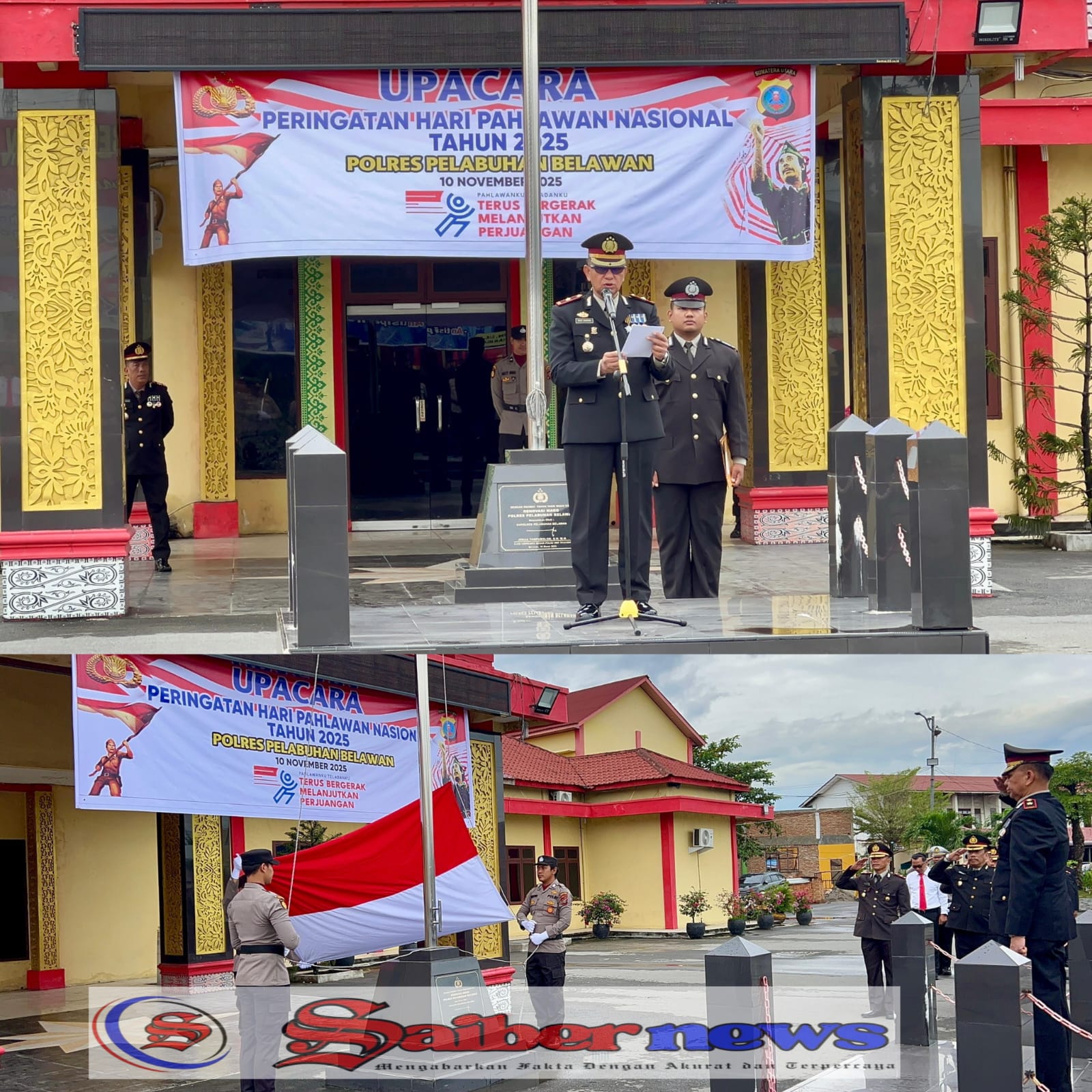 Polres Pelabuhan Belawan Gelar Upacara Peringatan Hari Pahlawan Tahun 2025