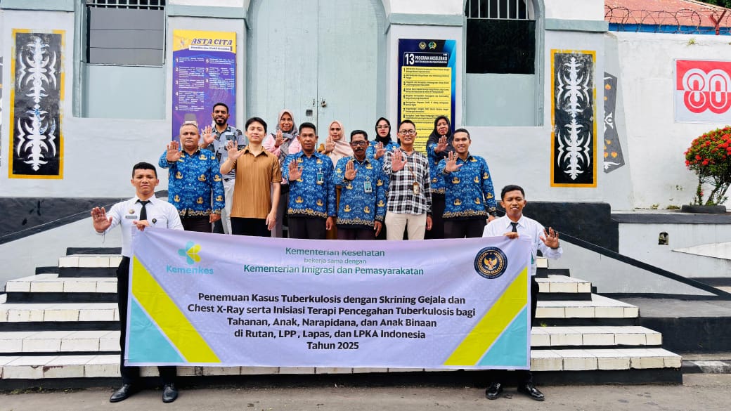 Lapas Bandanaira Gelar Skrining TBC bagi Puluhan Warga Binaan Dukung Cek Kesehatan Gratis. 