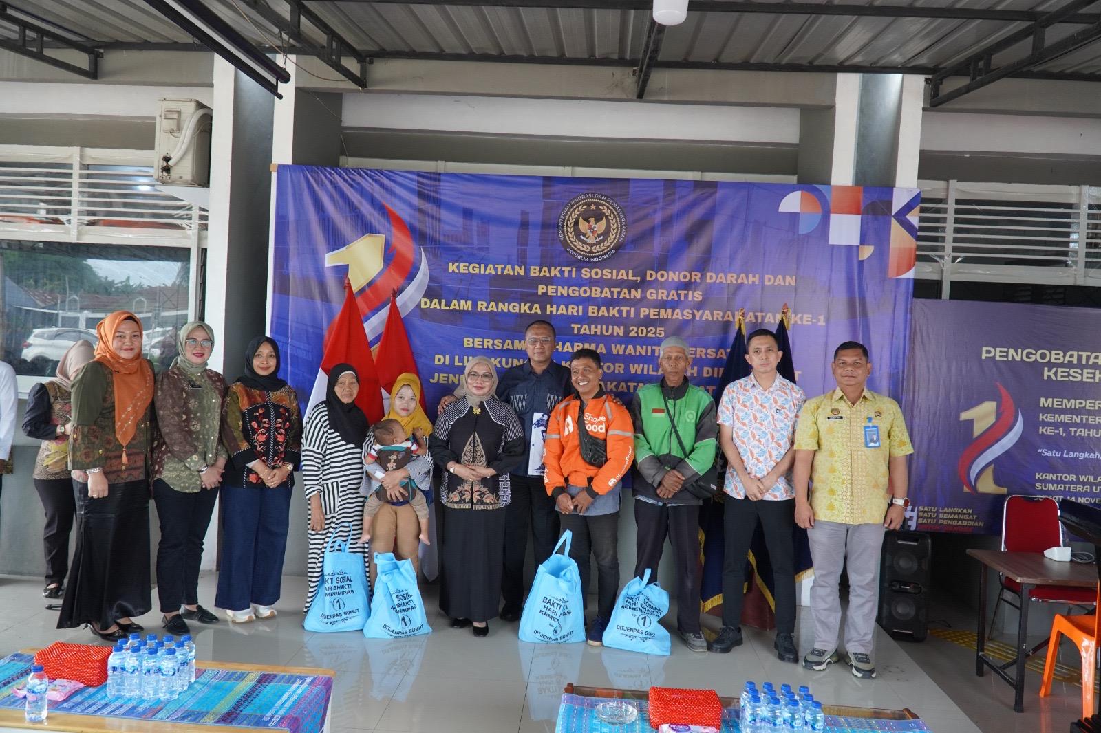 Rutan Kelas I Medan Tebar Manfaat di IMIPAS PEDULI 2025: Kesehatan, Donor Darah, hingga Bansos