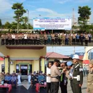 Polres Pelabuhan Belawan Laksanakan Apel Gelar Pasukan Ops Zebra Toba 2025