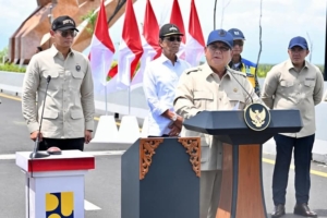Presiden Prabowo Resmikan Jembatan Kabanaran dan 4 Proyek Infrastruktur Konektivitas Lainnya