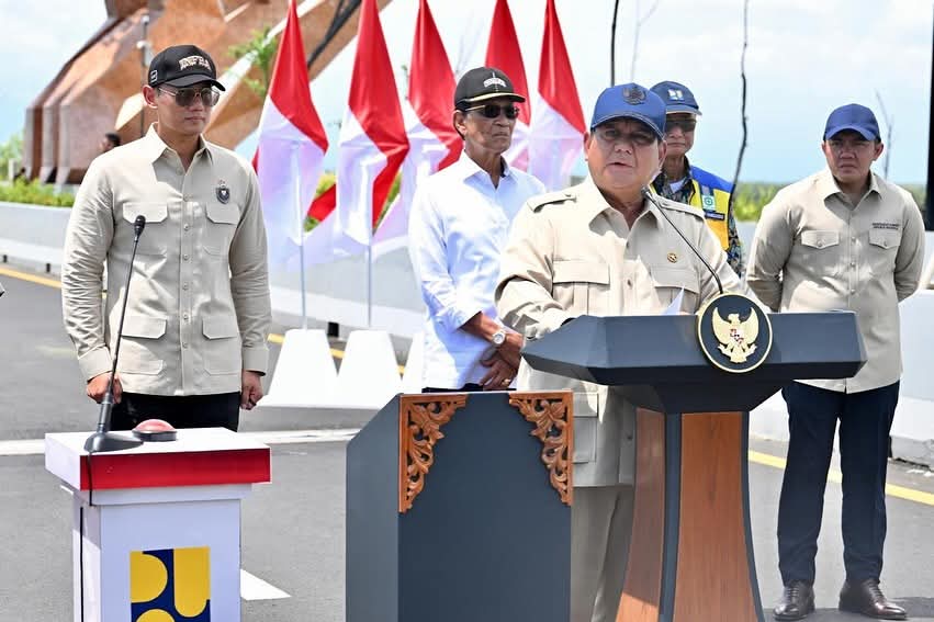 Presiden Prabowo Resmikan Jembatan Kabanaran dan 4 Proyek Infrastruktur Konektivitas Lainnya