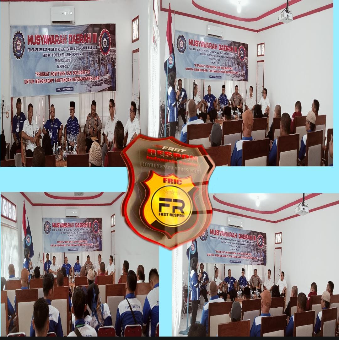 Kapolda Jambi Membuka MUSDA KE-III FSP RTMM SPSI Provinsi Jambi