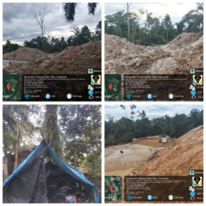 Lapor Polres Kuansing dan Polsek Singingi Hilir..! Tangkap Pelaku dan Diduga 27 PETI Masih Beroperasi di Desa Sungai Paku, Desa Koto Baru dan Desa Petai.