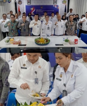 Hari Bakti Kementrian Imigrasi da Pemasyarakatan Rutan Dumai ikuti Tasyakuran Secara Virtual