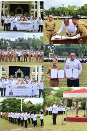 Bapas Kelas I Palangkaraya Tanda Tangani MoU Dengan Pemko Palangkaraya Dukung Pelaksanaan Pidana Kerja Sosial Masyarakat