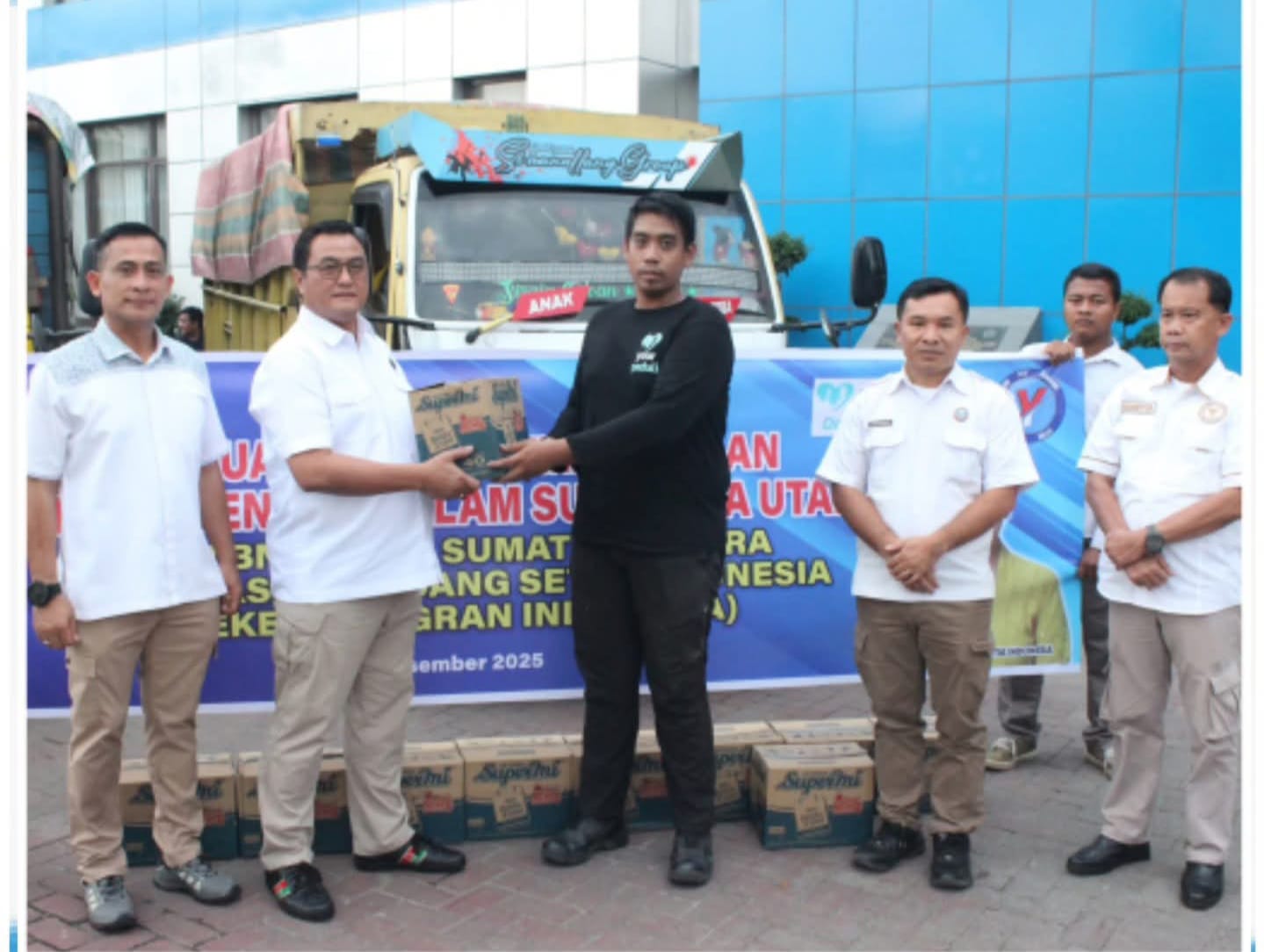 BNNP Sumatra Utara Dengan Yayasan Pejuang Setia Indonesia, PMI, lepas Bantuan Peduli Kemanusiaan Korban Bencana alam Sumatra Utara