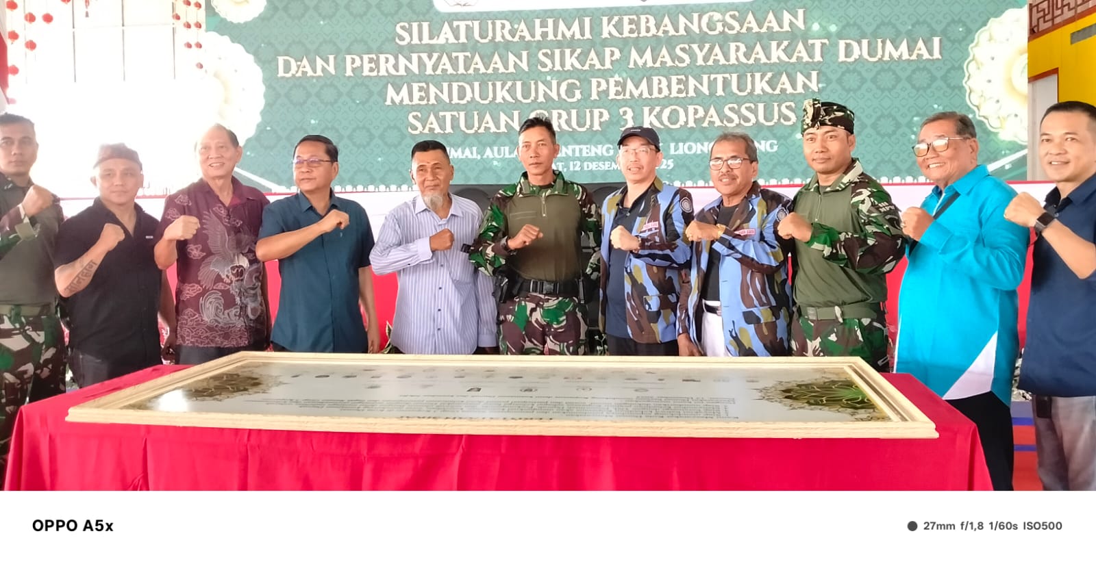Jelang Hari H, Ketua IPK Dumai Patrik Tatang Tandatangan Piagam Pernyataan dan Ikuti Gladi