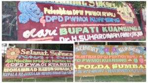 Ucapan Terimakasih Tak Terhingga..! Pelantikan PWMOI Riau Dibanjiri Karangan Bunga Papan.