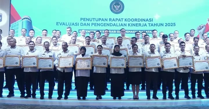 Tutup Tahun 2025 Dengan Gemilang, Kanwil Ditjenpas Bali Bersama 4 Satker Pemasyarakatan Bali Raih Predikat WBK Dalam Penutupan Rakor Kemenimipas