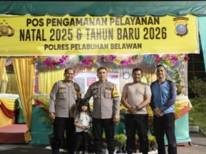 Kabag Ops Polres Pelabuhan Belawan Lakukan Pengecekan Pos Pam Ops Lilin Toba 2025