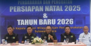 Usai Apel Siaga Nataru, Kakanwil Ditjen Pemasyarakatan Sulut Beri Pengarahan dan Penguatan Petugas