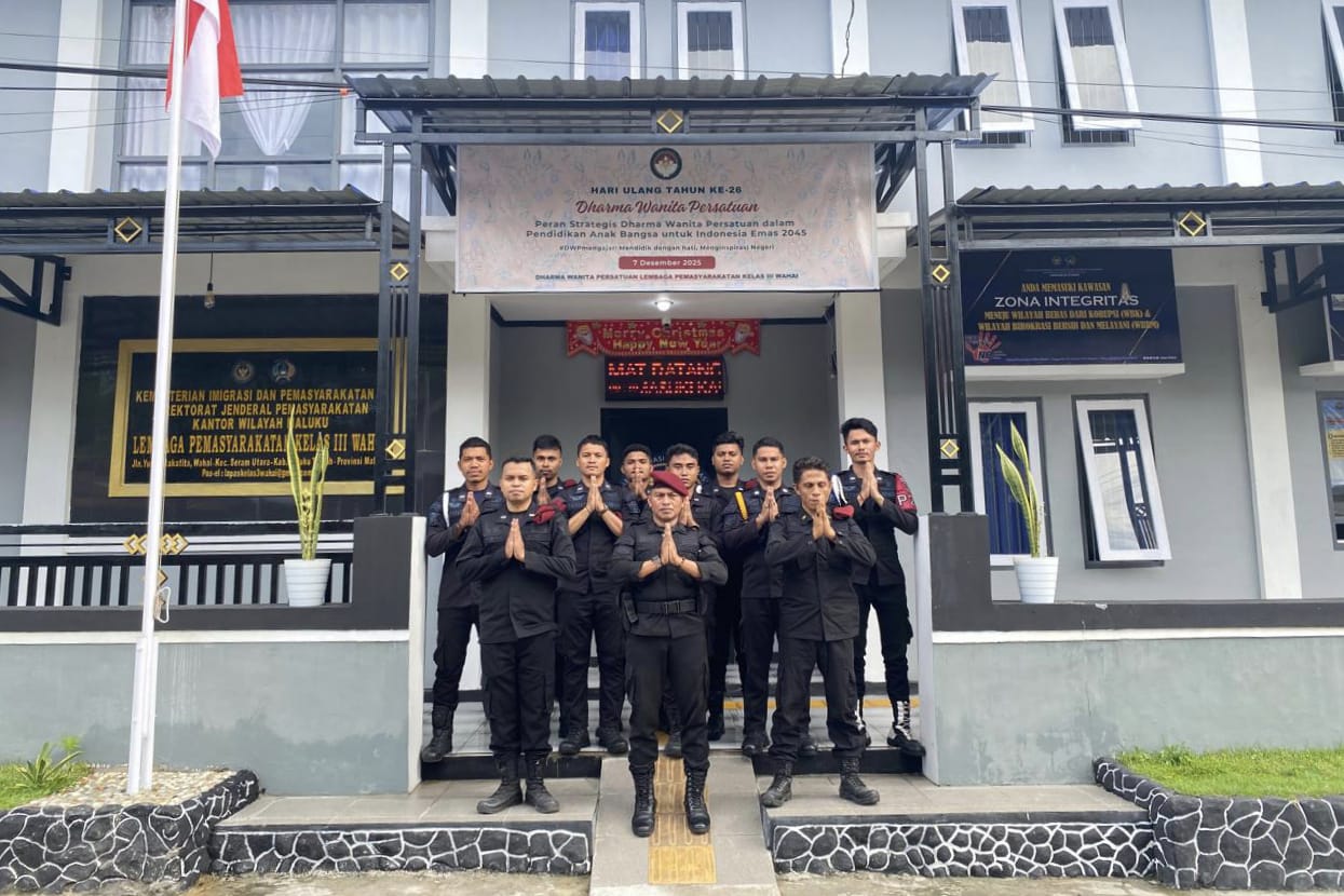 Apel Siaga Nataru, Lapas Wahai Pastikan Situasi Aman Kondusif