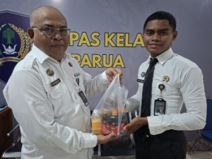 Jaga Stamina Jelang Nataru, Lapas Saparua Bagikan Suplemen