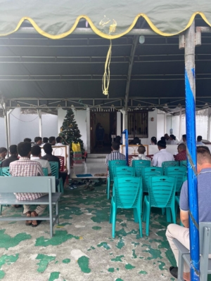 Sambut Natal, Warga Binaan Lapas Tual Ikuti Ibadah Malam Natal