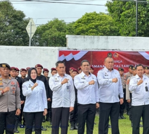 Pemasyarakatan Kelas I Palangka Raya Apel Nataru   Dengan   Instansi TNI Dan Polri 