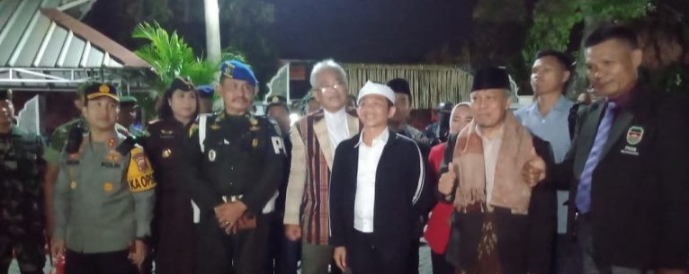 Forkopimda Purwakarta saat melakukan monitoring Ibadah Malam Natal di Gereja HKBP