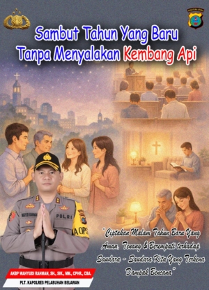 Ops Lilin, Kapolres Pelabuhan Belawan Himbau Warga Tidak Menyalakan Kembang Api di Malam Tahun Baru