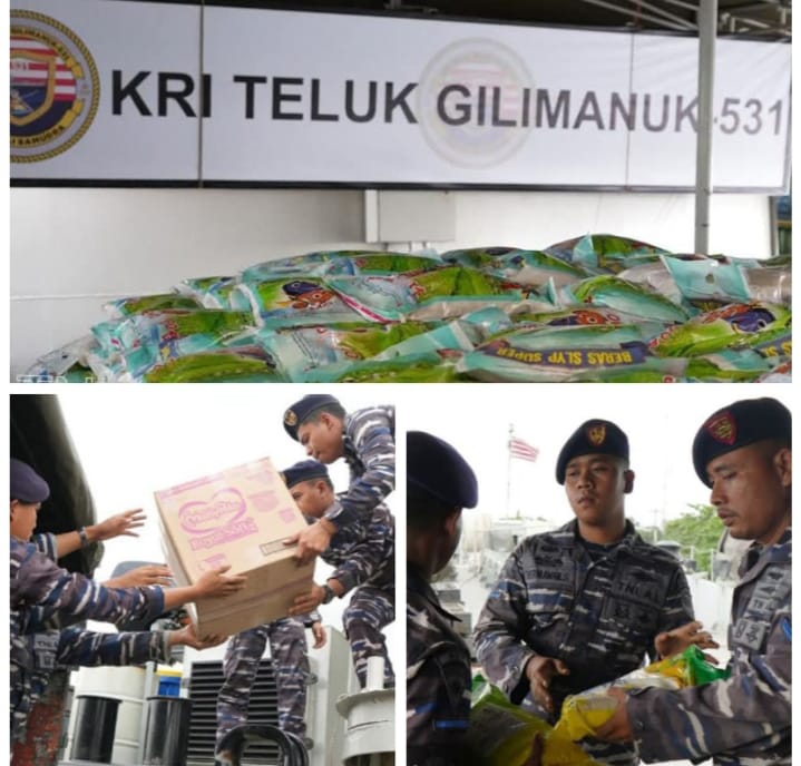 TNI AL Terus Berkomitmen Dalam Menyalurkan Bantuan Kemanusiaan Bagi Korban Terdampak Bencana Alam Wilayah Provinsi ACEH, Sumatra UTARA 