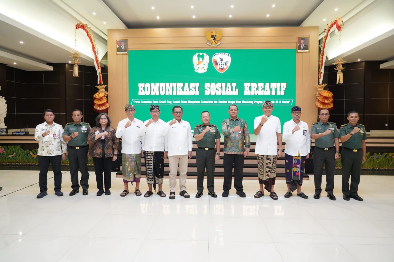 Kodam IX/Udayana Gelar Komsos Kreatif, Dorong Percepatan KMP Untuk Kesejahteraan Rakyat