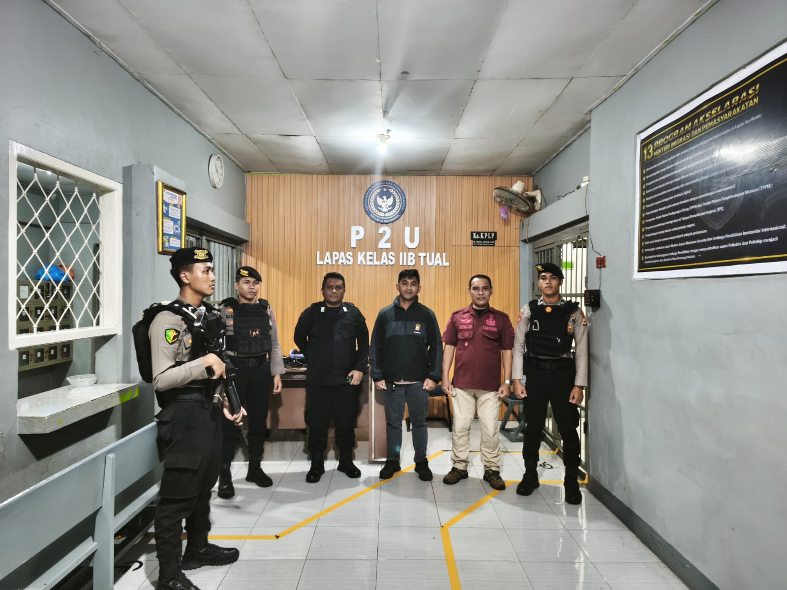 Perketat Pengamanan Jelang Nataru, Polres Maluku Tenggara Sambangi Lapas Tual Guna Pastikan Kondusivitas