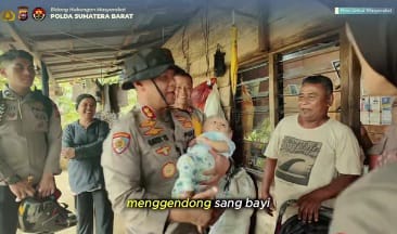 Kapolda Sumbar Jadikan Bayi Fatan Anak Asuh Polri Pasca Bencana Salareh Aia Palembayan