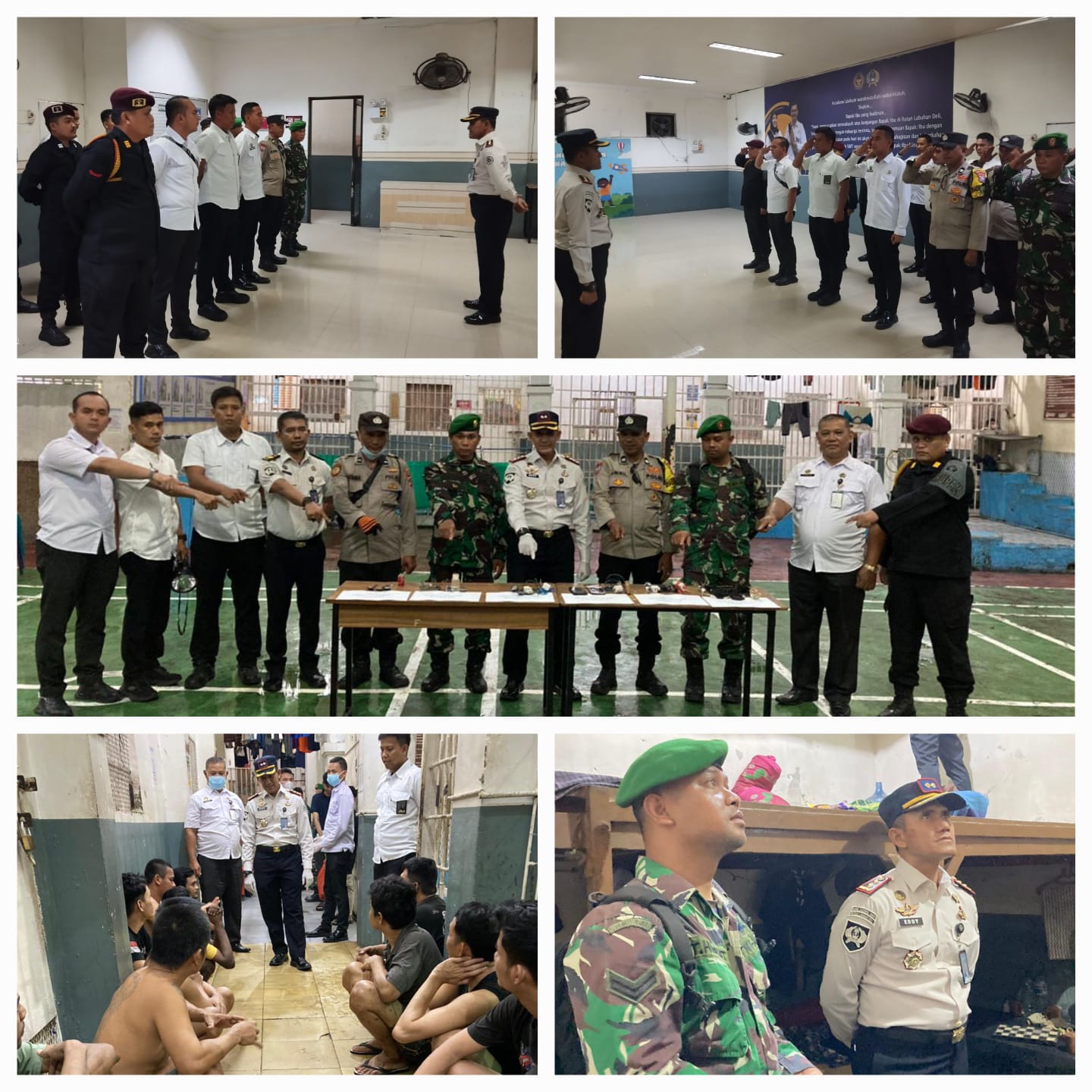 Guna Menjaga Stabilitas Keamanan Dan Ketertiban Di dalam Rutan, Petugas Rutan Kelas 1 Labuhan Deli Melakukan Razia Di kamar WBK