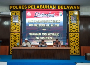 Kapolres Pelabuhan Belawan Gelar Silaturahmi Bersama Tokoh Agama, Masyarakat, dan Pemuda