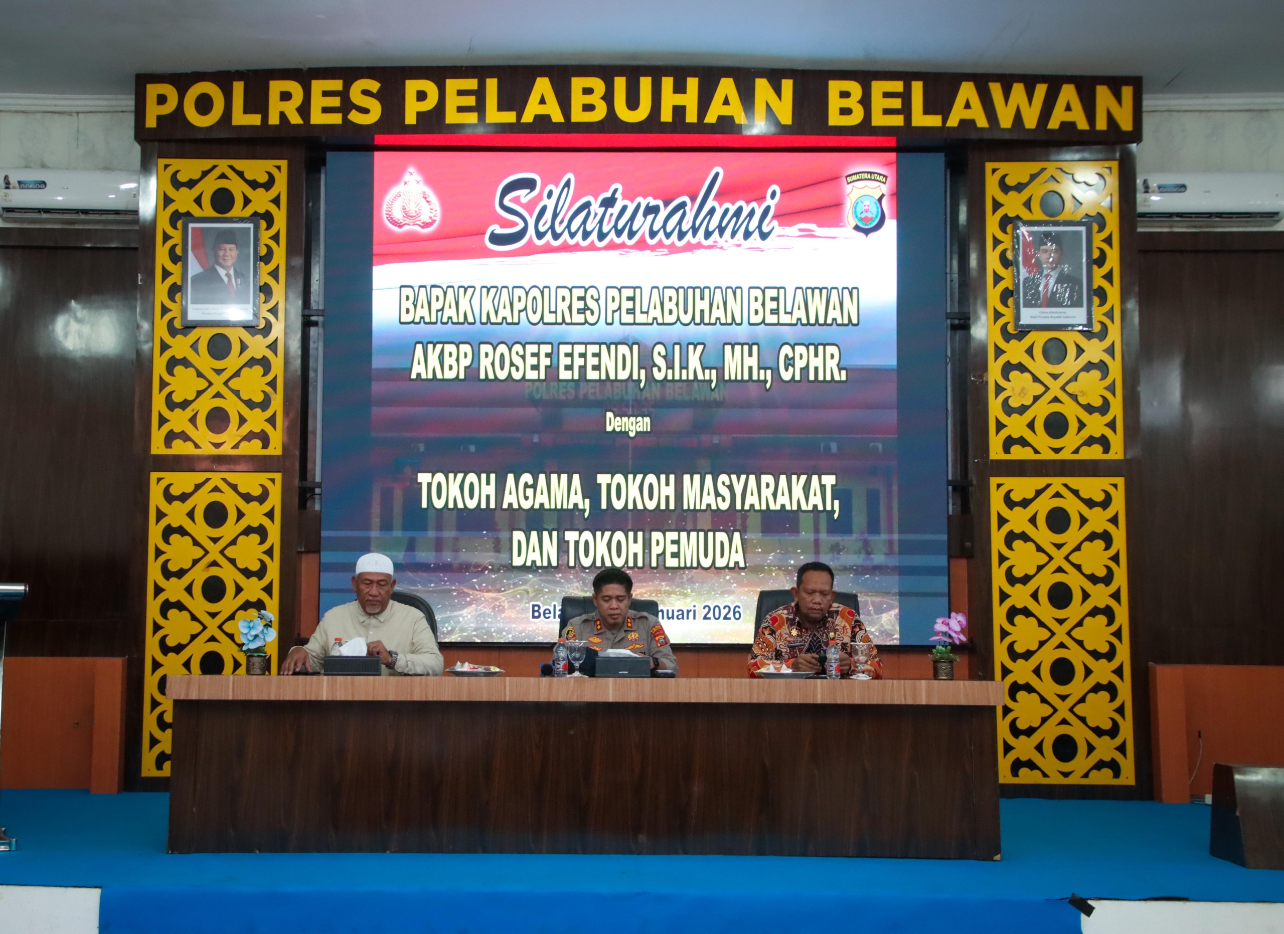 Kapolres Pelabuhan Belawan Gelar Silaturahmi Bersama Tokoh Agama, Masyarakat, dan Pemuda