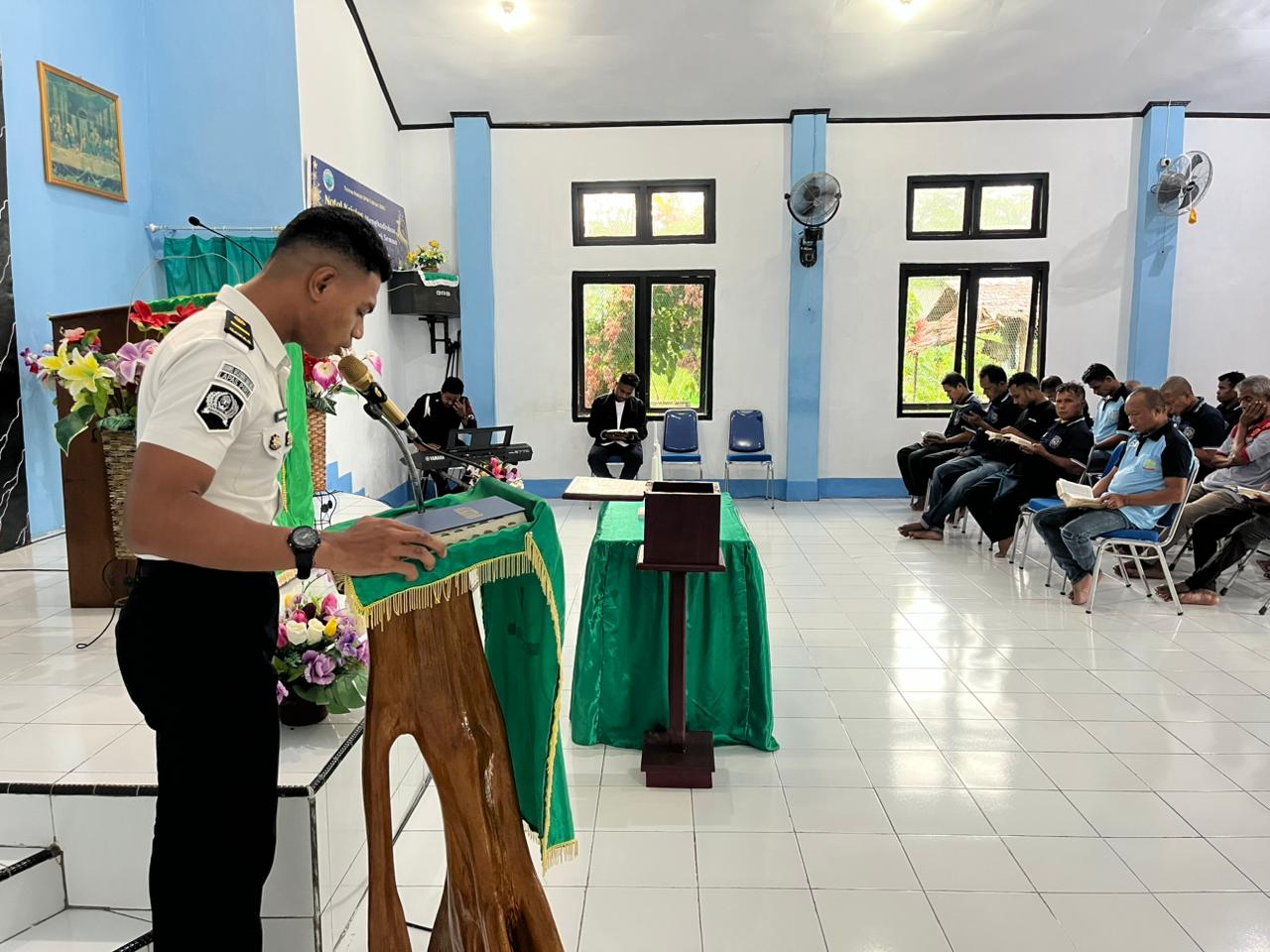 Balai pemasyarakatan Kelas I Palangka Raya Melaksanakan kegiatan rutin Apel Pagi yang Di ikuti Oleh Seluruh Pegawai Bapas