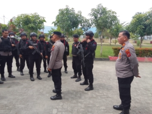 Brimob, Dit Samapta Polda Sumut dan Polres Pelabuhan Belawan Gelar Patroli Gabungan Cegah Kejahatan Jalanan