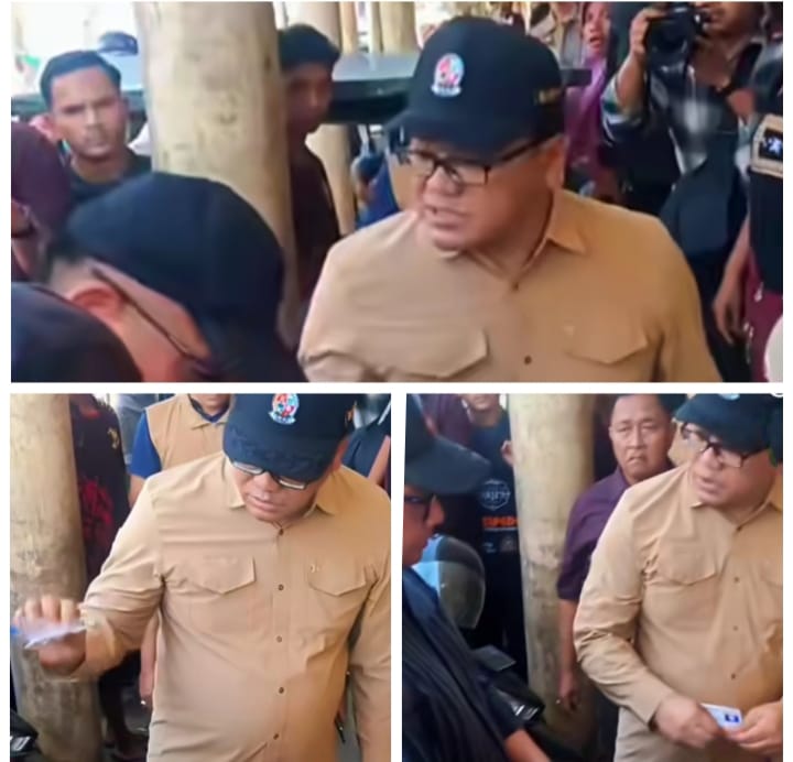 Bupati Deli Serdang Marah Saat Melakukan Peninjauan Ke Pasar Induk  