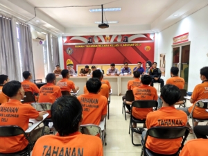 25 Warga Binaan Rutan Labuhan Deli Ikuti Sidang TPP