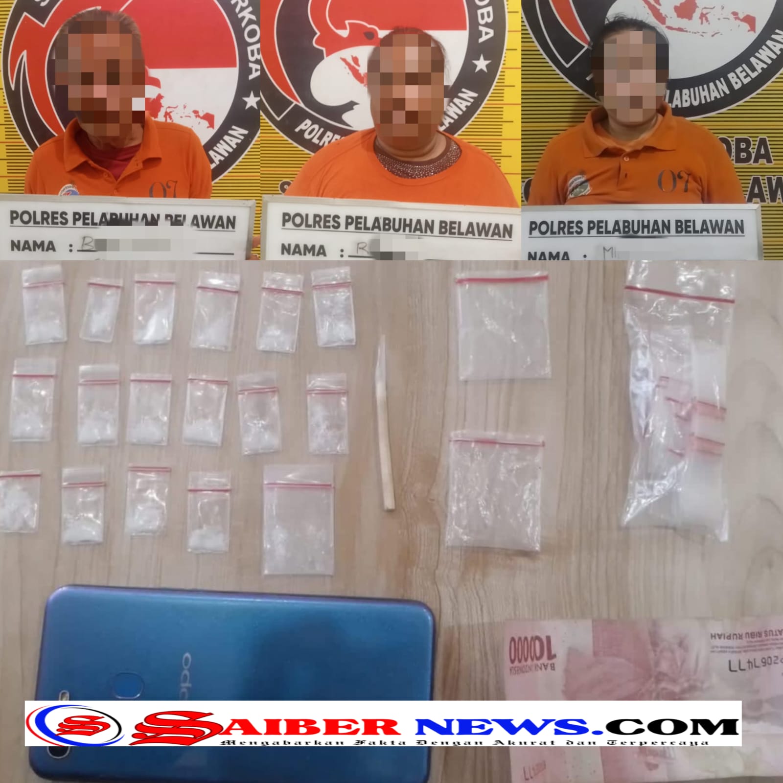 Kinerja Apik Sat Narkoba Polres Pelabuhan Belawan : Grebek Sarang Narkoba di Labuhan Deli, 3 Pelaku Diamankan
