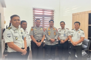 Rutan kelas 1 Labuhan Deli Kegiatan Audiensi Dengan Kapolres Pelabuhan Belawan Sebagai Wujud Penguatan Sinergi Dan Koordinasi