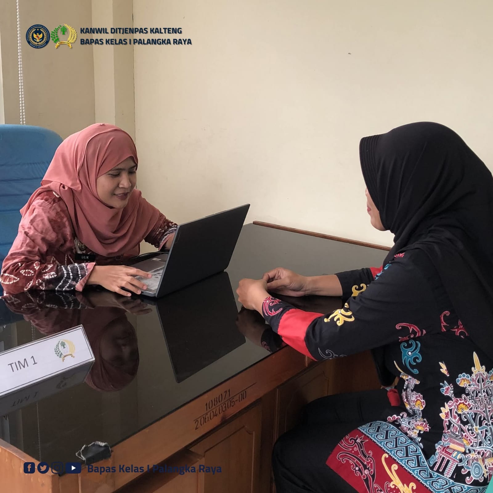 Tim Panitia  Bapas kelas 1 Palangka Raya komitmen  Mendukung Pembangunan Zona Integritas Menuju Wilayah Bebas Dari Korupsi (WBK)