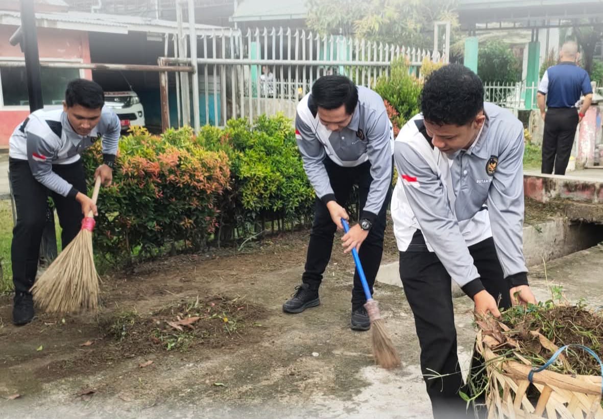 Rutan Kelas I Labuhan Deli Menjelang Bulan Suci Ramadan 1447 H, Giat Kerja Bakti Dan Perkuat kepedulian Sosial
