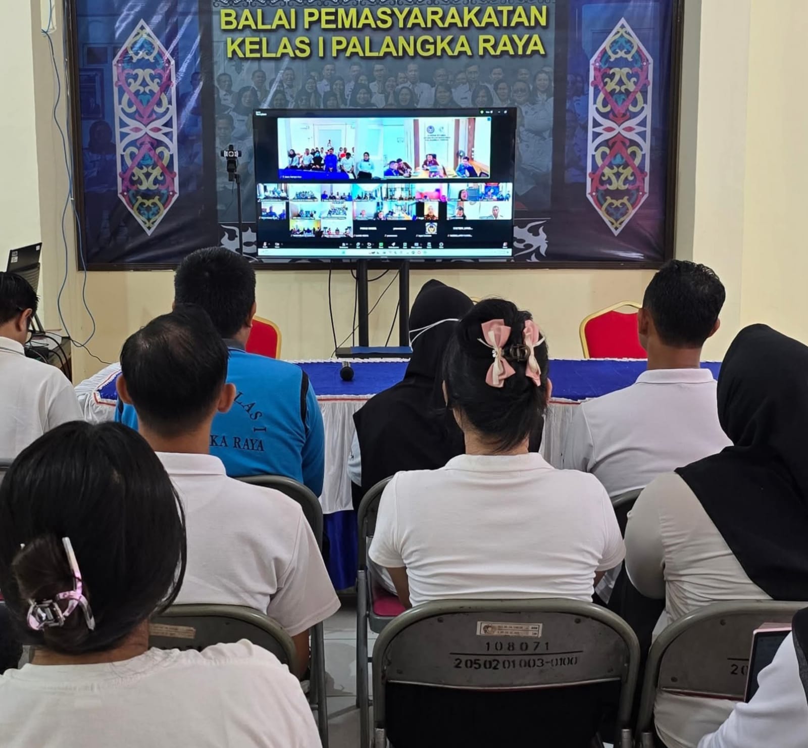 Bapas kelas 1 Palangka Raya giat Diskusi Kepala UPT  Pemasyarakatan  Kalimantan Tengah  melalui Zoom Meeting 